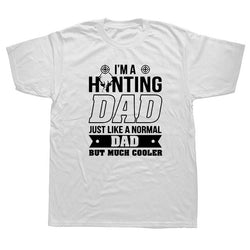 Mens Gift Idea I'm A Hunter Dad Funny Fathers Day Gift T Shirt Cotton Casual White Top T-Shirt Summer Novelty Cartoon - KnowlegdeTee