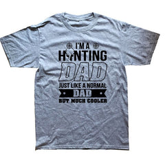Mens Gift Idea I'm A Hunter Dad Funny Fathers Day Gift T Shirt Cotton Casual White Top T-Shirt Summer Novelty Cartoon - KnowlegdeTee
