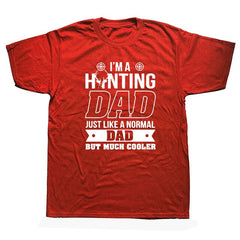 Mens Gift Idea I'm A Hunter Dad Funny Fathers Day Gift T Shirt Cotton Casual White Top T-Shirt Summer Novelty Cartoon - KnowlegdeTee