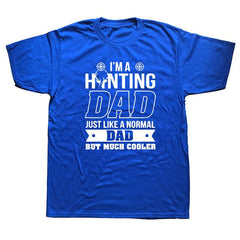 Mens Gift Idea I'm A Hunter Dad Funny Fathers Day Gift T Shirt Cotton Casual White Top T-Shirt Summer Novelty Cartoon - KnowlegdeTee