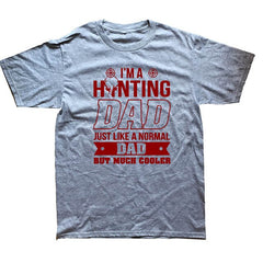 Mens Gift Idea I'm A Hunter Dad Funny Fathers Day Gift T Shirt Cotton Casual White Top T-Shirt Summer Novelty Cartoon - KnowlegdeTee