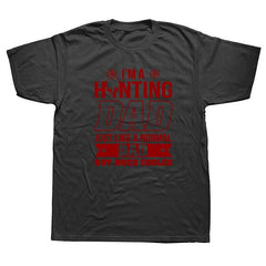 Mens Gift Idea I'm A Hunter Dad Funny Fathers Day Gift T Shirt Cotton Casual White Top T-Shirt Summer Novelty Cartoon - KnowlegdeTee