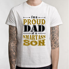 Father 's Day T Shirt New Summer Funny I'm A Proud Dad of Freaking Awesome Daughter T Shirt Men Joke GIFT T-shirt - KnowlegdeTee