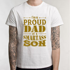 Father 's Day T Shirt New Summer Funny I'm A Proud Dad of Freaking Awesome Daughter T Shirt Men Joke GIFT T-shirt - KnowlegdeTee