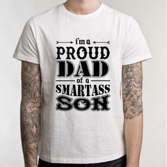 Father 's Day T Shirt New Summer Funny I'm A Proud Dad of Freaking Awesome Daughter T Shirt Men Joke GIFT T-shirt - KnowlegdeTee