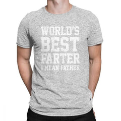 Worlds Best Farter I Mean Father Men T Shirts Joke Gift Dad Daddy Fathers Day 2019 Fashion Tees T-Shirt Cotton Classic Clothing - KnowlegdeTee