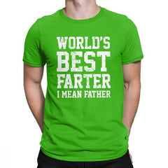 Worlds Best Farter I Mean Father Men T Shirts Joke Gift Dad Daddy Fathers Day 2019 Fashion Tees T-Shirt Cotton Classic Clothing - KnowlegdeTee