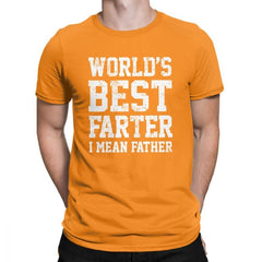 Worlds Best Farter I Mean Father Men T Shirts Joke Gift Dad Daddy Fathers Day 2019 Fashion Tees T-Shirt Cotton Classic Clothing - KnowlegdeTee