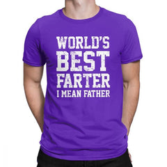 Worlds Best Farter I Mean Father Men T Shirts Joke Gift Dad Daddy Fathers Day 2019 Fashion Tees T-Shirt Cotton Classic Clothing - KnowlegdeTee