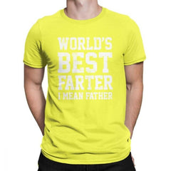 Worlds Best Farter I Mean Father Men T Shirts Joke Gift Dad Daddy Fathers Day 2019 Fashion Tees T-Shirt Cotton Classic Clothing - KnowlegdeTee