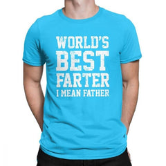Worlds Best Farter I Mean Father Men T Shirts Joke Gift Dad Daddy Fathers Day 2019 Fashion Tees T-Shirt Cotton Classic Clothing - KnowlegdeTee