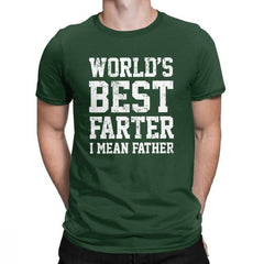 Worlds Best Farter I Mean Father Men T Shirts Joke Gift Dad Daddy Fathers Day 2019 Fashion Tees T-Shirt Cotton Classic Clothing - KnowlegdeTee