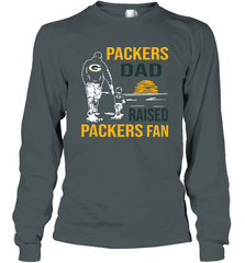 Green Bay Packers Dad Raised A Packers Fan Fathers Day Son Family Matching Long Sleeve T-Shirt - KnowlegdeTee