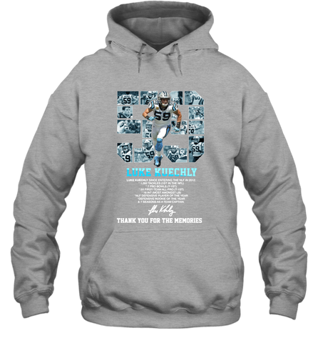 Luke Kuechly Thank You For The Memories Shirt Hoodie - KnowlegdeTee