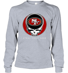 San Francisco 49ers Grateful Dead Steal Your Base Fan Gift Long Sleeve T-Shirt - KnowlegdeTee