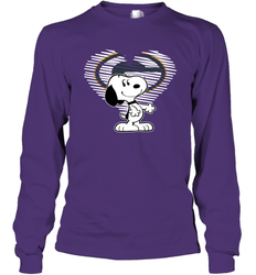 I Love Green Bay Packers Snoopy In My Heart Fan Long Sleeve T-Shirt - KnowlegdeTee