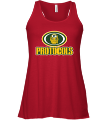 GREEN BAY Packers PROTOCOLS Star Wars Battle Mashup Logo Racerback Tank - KnowlegdeTee