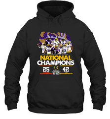 LSU National Championship 2020 Clemson 25 LSU 42 Shirt Hoodie - KnowlegdeTee