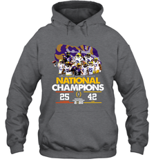 LSU National Championship 2020 Clemson 25 LSU 42 Shirt Hoodie - KnowlegdeTee