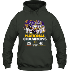 LSU National Championship 2020 Clemson 25 LSU 42 Shirt Hoodie - KnowlegdeTee