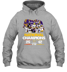 LSU National Championship 2020 Clemson 25 LSU 42 Shirt Hoodie - KnowlegdeTee