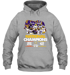 LSU National Championship 2020 Clemson 25 LSU 42 Shirt Hoodie - KnowlegdeTee