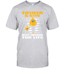 Green Bay Packers Best Dad ever Father And Son Best Friends For Life T-Shirt - KnowlegdeTee