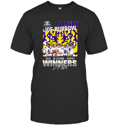 LSU Joe Burrow 2019 Heisman Trophy Winners Signature Shirt T-Shirt - KnowlegdeTee