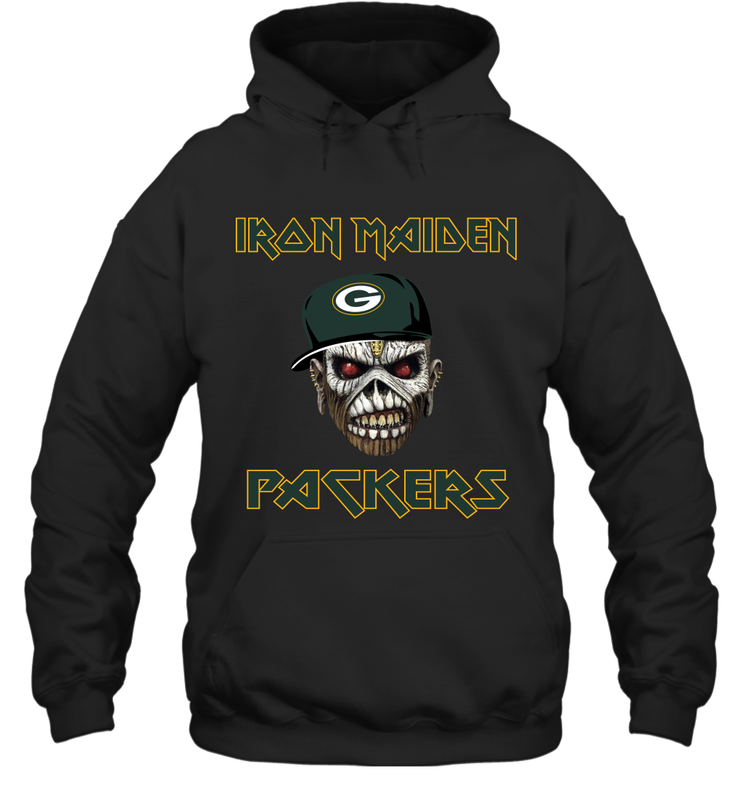 Green Bay Packers Iron Maiden Heavy Metal Football Hoodie - KnowlegdeTee