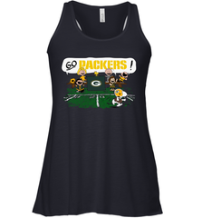 The Peanuts Cheering Go Snoopy Green Bay Packers Racerback Tank - KnowlegdeTee