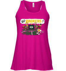 The Peanuts Cheering Go Snoopy Green Bay Packers Racerback Tank - KnowlegdeTee
