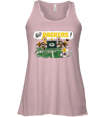 The Peanuts Cheering Go Snoopy Green Bay Packers Racerback Tank - KnowlegdeTee