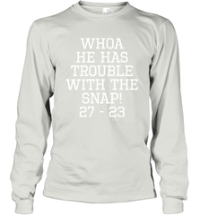 Whoa He Has Trouble With the Snap! Michigan Rivalry Shirt Long Sleeve T-Shirt - KnowlegdeTee