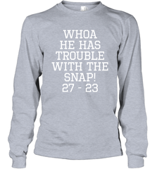Whoa He Has Trouble With the Snap! Michigan Rivalry Shirt Long Sleeve T-Shirt - KnowlegdeTee