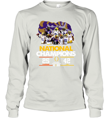 LSU National Championship 2020 Clemson 25 LSU 42 Shirt Long Sleeve T-Shirt - KnowlegdeTee