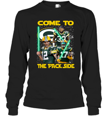 Green Bay Packers Star Wars Come to The Packer Side Faithful Playoff Long Sleeve T-Shirt - KnowlegdeTee