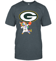 Dabbing Hip Hop Unicorn Dab With Green Bay Packers Football = T-Shirt - KnowlegdeTee