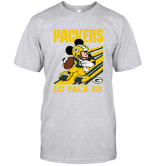 Green Bay Packers Slogan Go Pack Go Mickey Mouse NFL Shirts T-Shirt - KnowlegdeTee