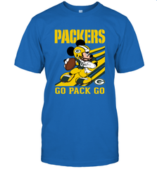 Green Bay Packers Slogan Go Pack Go Mickey Mouse NFL Shirts T-Shirt - KnowlegdeTee