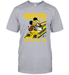 Green Bay Packers Slogan Go Pack Go Mickey Mouse NFL Shirts T-Shirt - KnowlegdeTee
