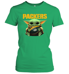 Baby Yoda Loves The Green Bay Packers Star Wars NFL Shirts Women's T-Shirt - KnowlegdeTee
