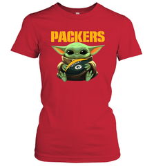 Baby Yoda Loves The Green Bay Packers Star Wars NFL Shirts Women's T-Shirt - KnowlegdeTee