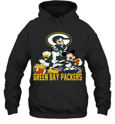 Mickey Donald Goofy Green Bay Packers Shirt Hoodie - KnowlegdeTee