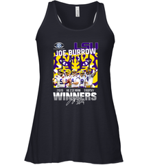 LSU Joe Burrow 2019 Heisman Trophy Winners Signature Shirt Racerback Tank - KnowlegdeTee