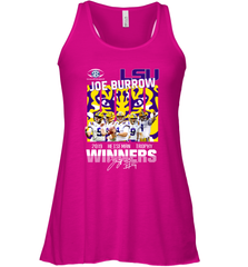 LSU Joe Burrow 2019 Heisman Trophy Winners Signature Shirt Racerback Tank - KnowlegdeTee