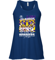 LSU Joe Burrow 2019 Heisman Trophy Winners Signature Shirt Racerback Tank - KnowlegdeTee