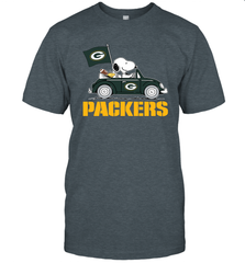 Snoopy And Woodstock Ride The Green Bay Packers Car NFL Shirts T-Shirt - KnowlegdeTee