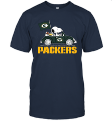 Snoopy And Woodstock Ride The Green Bay Packers Car NFL Shirts T-Shirt - KnowlegdeTee