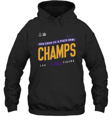 LSU Tigers College Football Playoff 2019 Peach Bowl Champions Locker Room Hoodie - KnowlegdeTee
