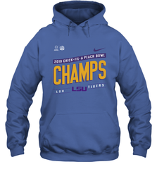 LSU Tigers College Football Playoff 2019 Peach Bowl Champions Locker Room Hoodie - KnowlegdeTee
